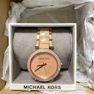 マイケルコース(Michael Kors)のMICHEAL KORS 腕時計 ローズゴールド シェル(腕時計)