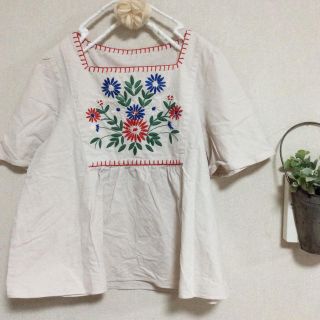 チャイルドウーマン(CHILD WOMAN)のCHILD WOMAN❤️刺繍可愛いブラウス(シャツ/ブラウス(半袖/袖なし))