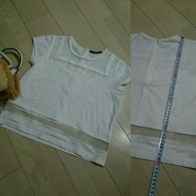 MAYSON GREY(メイソングレイ)のメイソングレイ 胸元スケスケセクシーTシャツ レディースのトップス(Tシャツ(半袖/袖なし))の商品写真