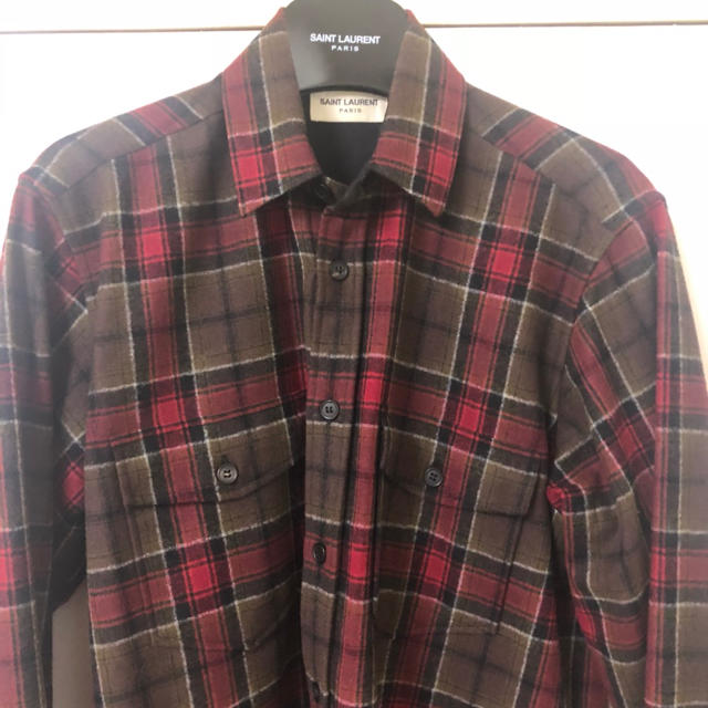 Saint Laurent - saint laurent paris 13aw チェックシャツの通販 by