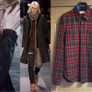 Saint Laurent - saint laurent paris 13aw チェックシャツの通販 by ...