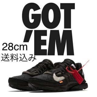 オフホワイト(OFF-WHITE)の28cm  US10 国内正規 ナイキ エアプレスト オフホワイト ブラック(スニーカー)