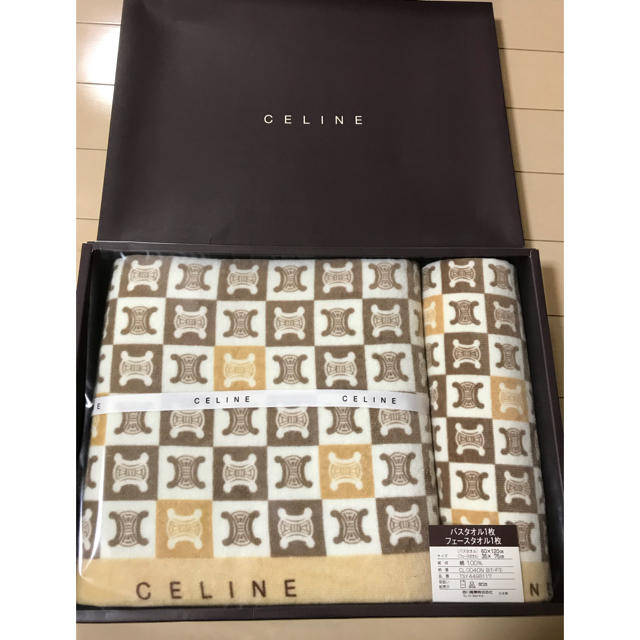 celine(セリーヌ)のセリーヌ バスタオル＆フェイスタオル 新品 インテリア/住まい/日用品の日用品/生活雑貨/旅行(タオル/バス用品)の商品写真