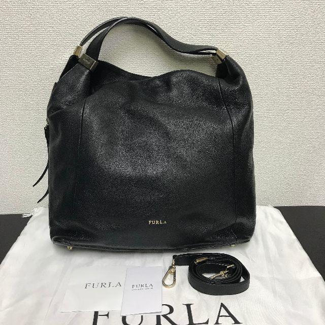 Furle フルラ　2way　黒色　ショルダーバッグ