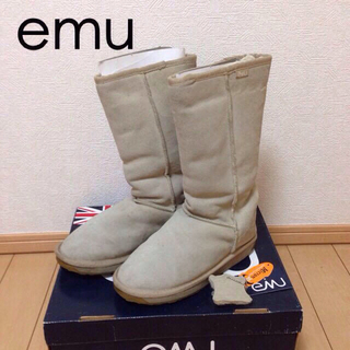エミュー(EMU)のemu ムートンブーツ ロング ベージュ(ブーツ)