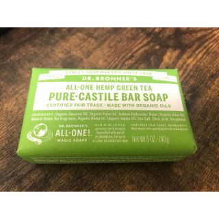 ドクターブロナー(Dr.Bronner)の未使用 Dr.ブロナー マジックソープバー グリーンティー(ボディソープ/石鹸)