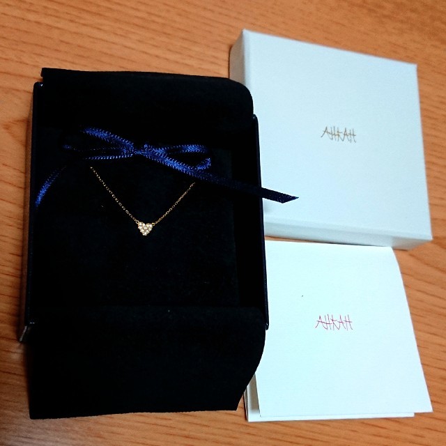 AHKAH(アーカー)のAHKAH アーカー ハートパヴェネックレス ダイヤ レディースのアクセサリー(ネックレス)の商品写真