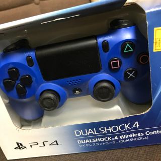プレイステーション4(PlayStation4)のps4 コントローラ 青(その他)