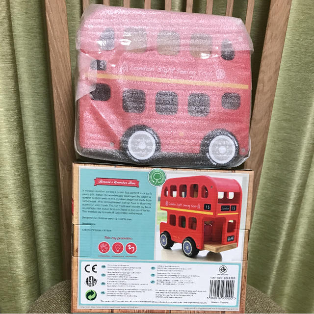 Indigo Jamm 木製 ロンドンバス くるま おもちゃ キッズ/ベビー/マタニティのおもちゃ(電車のおもちゃ/車)の商品写真