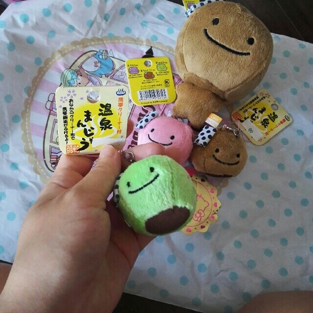 温泉まんじゅう セット エンタメ/ホビーのおもちゃ/ぬいぐるみ(キャラクターグッズ)の商品写真