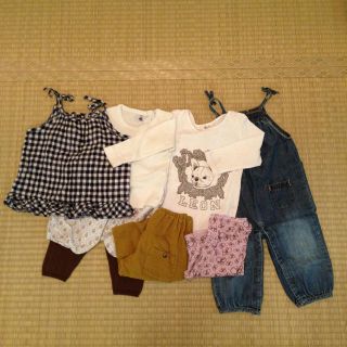 プチバトー(PETIT BATEAU)の値下げ・子供服セット 女の子  70cm(その他)