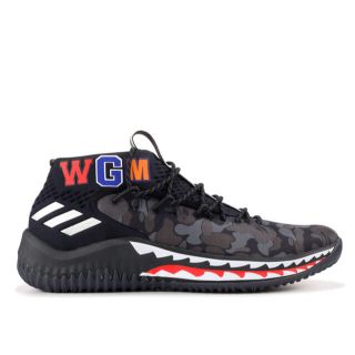 アベイシングエイプ(A BATHING APE)のBAPE×adidas Dame4 レシート タグ付き(スニーカー)