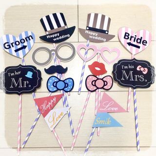 再販♡ パステルカラーフォトプロップス14本セット♡(フォトプロップス)