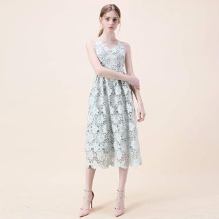 シックウィッシュ(Chicwish)のchicwish シックウィッシュ 総フラワークラシェレースワンピ(ロングワンピース/マキシワンピース)