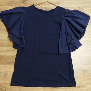 アーバンリサーチ(URBAN RESEARCH)のアーバンリサーチ フリル袖コットンTシャツ(Tシャツ(半袖/袖なし))