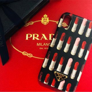 プラダ(PRADA)のPRADA ♡ 新品 最新作 iPhoneX case リップスティック(iPhoneケース)