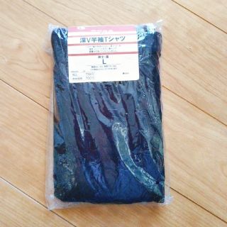 ムジルシリョウヒン(MUJI (無印良品))の無印良品　深V半袖Tシャツ(Tシャツ/カットソー(半袖/袖なし))