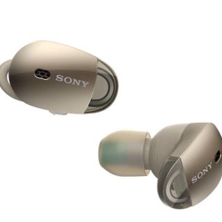 ソニー(SONY)のSONY 【美品】ワイヤレスイヤホン WF-1000X シャンパンゴールド(ヘッドフォン/イヤフォン)