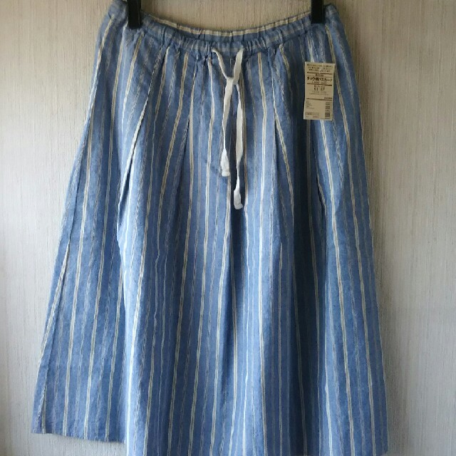 MUJI (無印良品)(ムジルシリョウヒン)の無印良品 綿麻スカート  レディースのスカート(ひざ丈スカート)の商品写真