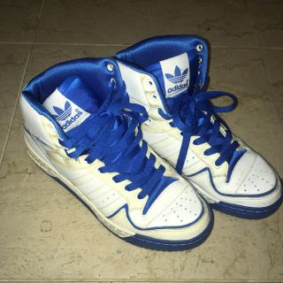 アディダス(adidas)のアディダス ハイカットスニーカー ブルー(スニーカー)