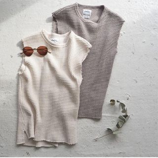 トゥデイフル(TODAYFUL)のTODAYFUL トゥデイフル Cutoff Waffle Tanktop (タンクトップ)