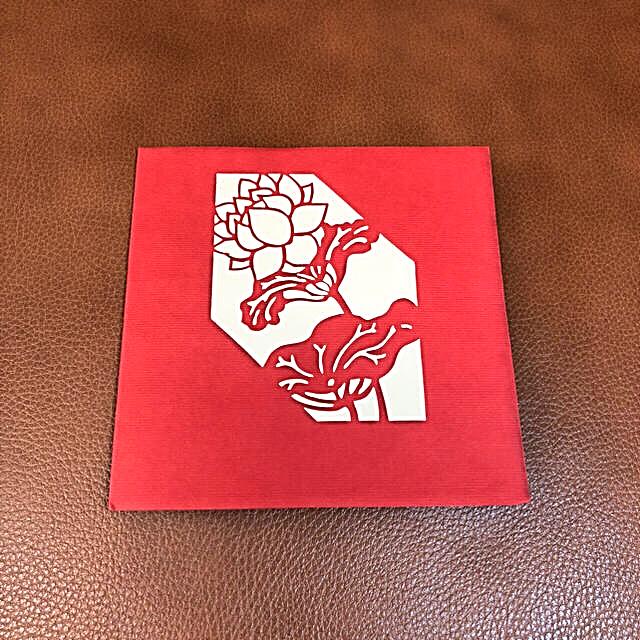 【新品】グリーティングカード(Lotus) ハンドメイドの文具/ステーショナリー(カード/レター/ラッピング)の商品写真