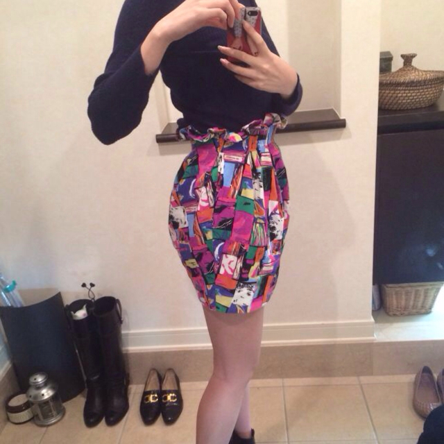 Lily Brown(リリーブラウン)の★Lily Brown★コクーンスカート レディースのスカート(ミニスカート)の商品写真