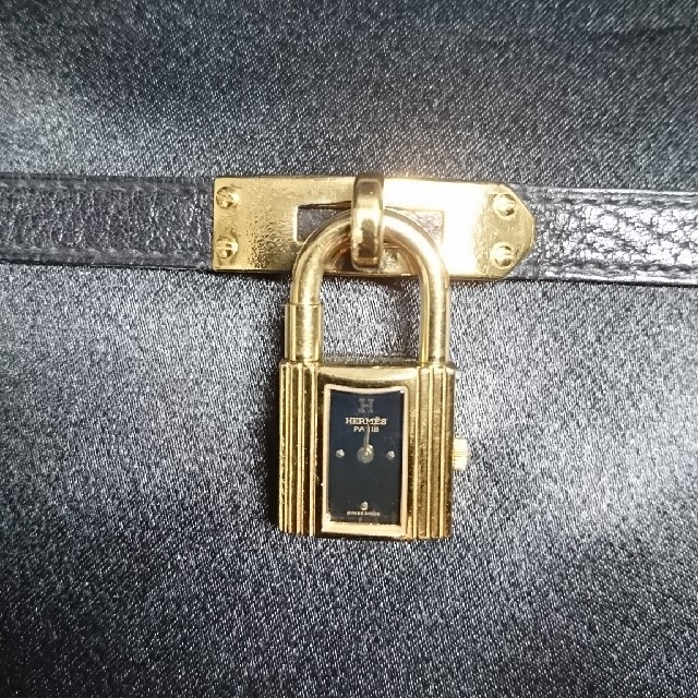新到着 - Hermes エルメス ケリー(ゴールド×ブラック) 時計 腕時計