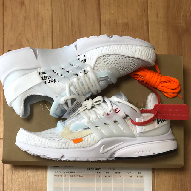 26 国内 THE TEN OFF-WHITE AIR PRESTO プレスト