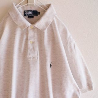 ポロラルフローレン(POLO RALPH LAUREN)のUS ポロ ラルフローレン whitegr 半袖 ポロシャツ L(ポロシャツ)