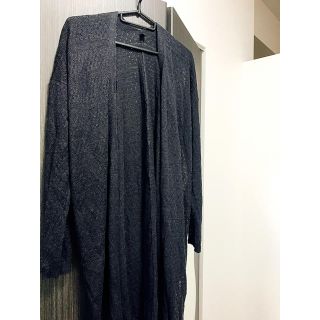 ユニクロ(UNIQLO)のロングカーディガン 黒 UNIQLO(カーディガン)