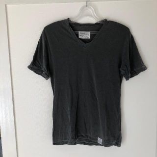 アズール(AZZURE)のAZUL Vネック シワ加工 ウォッシュド加工 S M Tシャツ(Tシャツ/カットソー(半袖/袖なし))