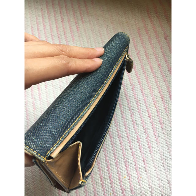 Christian Dior(クリスチャンディオール)のクリスチャンディオール 長財布 三つ折り デニム レディースのファッション小物(財布)の商品写真