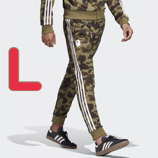 送料無料 BAPE×adidas originals Track Pants L