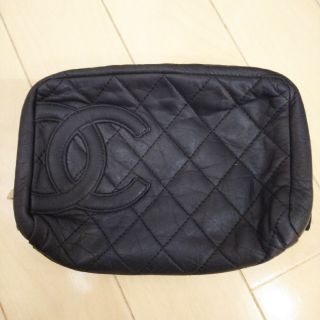 シャネル(CHANEL)の月姫様専用 CHANEL シャネル カンボンライン レザーポーチ(その他)