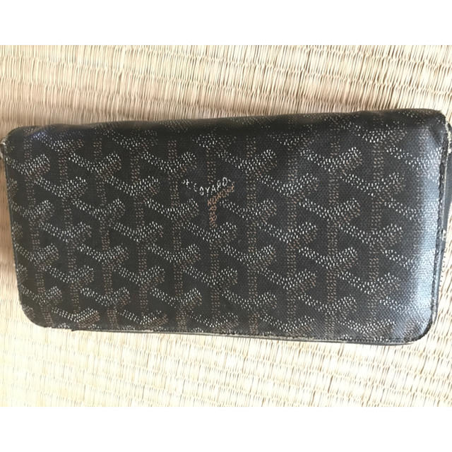 GOYARD(ゴヤール)のゴヤール ラウンドジップ 長財布 ラウンドファスナー ブラック イエロー メンズのファッション小物(長財布)の商品写真