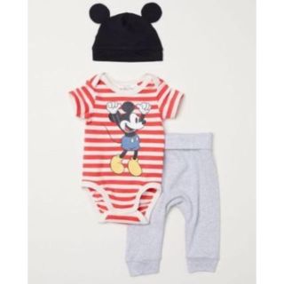 ディズニー(Disney)の新品☆ミッキー  H&M ロンパース(ロンパース)