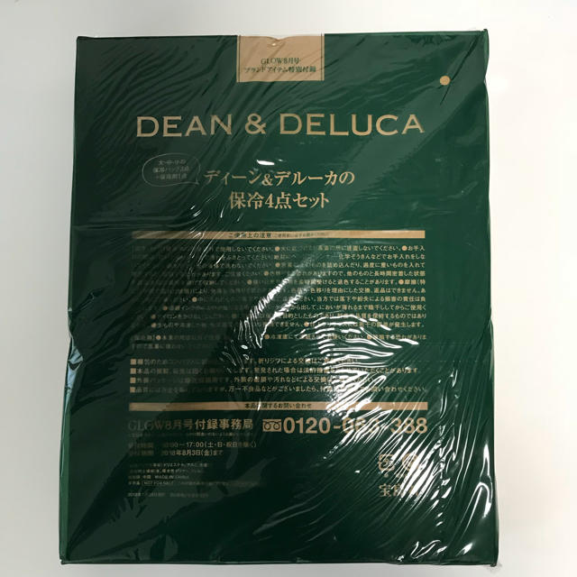 DEAN & DELUCA(ディーンアンドデルーカ)のDEAN&DELUCA　 ディーンアンドデルーカ　 GLOW 付録 　保冷バッグ インテリア/住まい/日用品のキッチン/食器(弁当用品)の商品写真