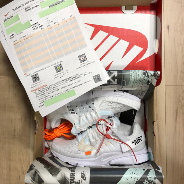 【SNKRS 28cm】NIKE × OFF WHITE AIR PRESTO