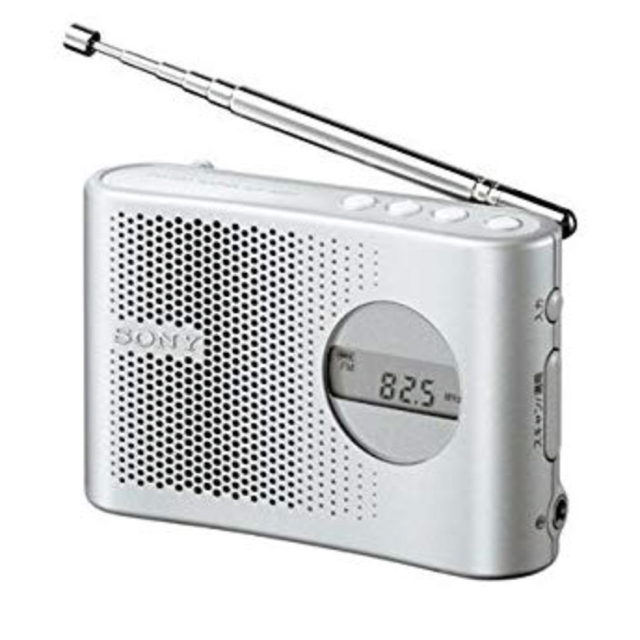 SONY(ソニー)のSONY FM/AM  ハンディーポータブルラジオ ICF-M55/S スマホ/家電/カメラのオーディオ機器(ラジオ)の商品写真