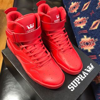 スープラ(SUPRA)のSUPRA スニーカー 26cm オールレッド NIKE エアマックス(スニーカー)