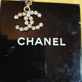 シャネル(CHANEL)のCHANEL シャネルラインストーンヴィンテージネックス(ネックレス)