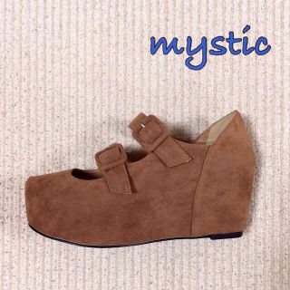 ミスティック(mystic)のmystic 厚底ダブルストラップ(ハイヒール/パンプス)