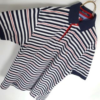 トミーヒルフィガー(TOMMY HILFIGER)の90s★古着 TOMMY HILFIGER ボーダー ポロシャツ(ポロシャツ)