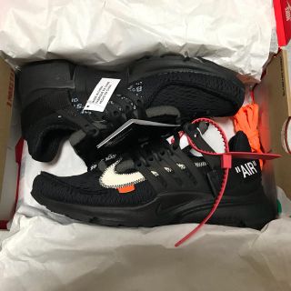 オフホワイト(OFF-WHITE)のOFF WHITE NIKE AIR PRESTO 26cm BLACK(スニーカー)