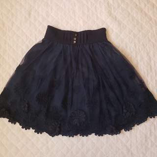 リズリサ(LIZ LISA)のリズリサ　フラワーメッシュスカート(ひざ丈スカート)
