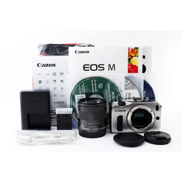 ☆スタイリッシュなシルバー！WiFi対応☆キャノン EOS M レンズキット 3