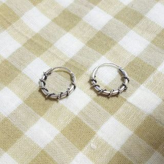 フープピアス☆シルバー９２５☆リングピアス(ピアス)