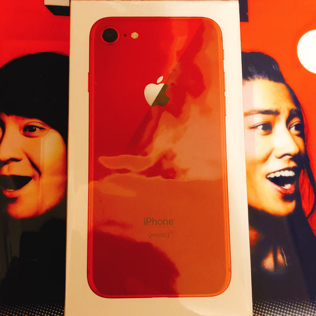 一番の iPhone - 未開封！ iPhone8 RED 64GB SIMロック解除 スマートフォン本体