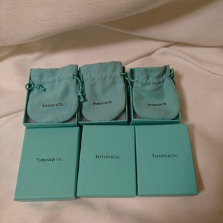 ティファニー(Tiffany & Co.)の★TIFFANY&Co. アクセサリー BOX 保存袋3セット★(ショップ袋)